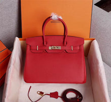 Load image into Gallery viewer, HM019  Birkin25(9.8x7.9x4.7inch) Birkin30(11.8x9.1x5.9inch)  Birkin35(13.9x11.4x7.9inch)
