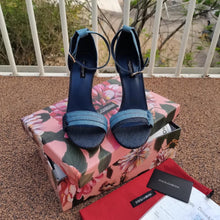 Load image into Gallery viewer, SE540  Size5-11   Heels:10.5cm Material: Denim Lining: Sheep skin Sole: Italian leather
