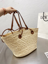 Load image into Gallery viewer, LWE021 Small Anagram Basket bag / 11x9.5inch
