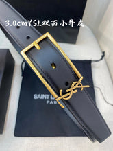 Load image into Gallery viewer, BL194 YSL New Cossandre Buckle Belt in Smooth Leather/ 20mm, 30mm

