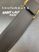 Load image into Gallery viewer, BL194 YSL New Cossandre Buckle Belt in Smooth Leather/ 20mm, 30mm
