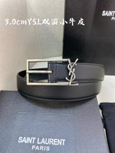 Load image into Gallery viewer, BL194 YSL New Cossandre Buckle Belt in Smooth Leather/ 20mm, 30mm

