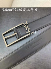 Load image into Gallery viewer, BL194 YSL New Cossandre Buckle Belt in Smooth Leather/ 20mm, 30mm
