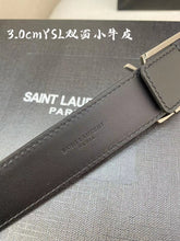 Load image into Gallery viewer, BL194 YSL New Cossandre Buckle Belt in Smooth Leather/ 20mm, 30mm
