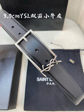 Load image into Gallery viewer, BL194 YSL New Cossandre Buckle Belt in Smooth Leather/ 20mm, 30mm
