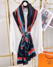 Load image into Gallery viewer, CLTH263 H Rectangle 100%Cashmere Shawl 200x100cm
