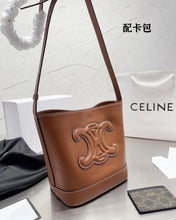 Load image into Gallery viewer, CL095 SMALL BUCKET CUIR TRIOMPHE (Gift with Card Holder)
