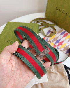 BL191 GC Web Belt with Rectangular Buckle