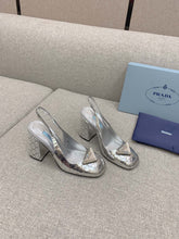 Load image into Gallery viewer, SE861 PD Metallic Leather Slingback Pumps / Size5-10
