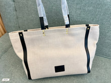 Load image into Gallery viewer, VLTN073 SMALL VLTN PRINT CANVAS TOTE BAG / W14.6xH11xD5.5 in

