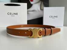 Load image into Gallery viewer, BL174 CLE Triomphe Belt in Smooth Calfskin Black/Brown
