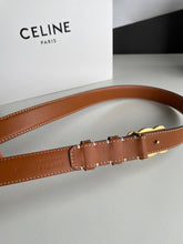 Load image into Gallery viewer, BL174 CLE Triomphe Belt in Smooth Calfskin Black/Brown
