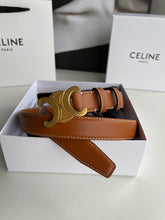 Load image into Gallery viewer, BL174 CLE Triomphe Belt in Smooth Calfskin Black/Brown
