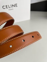 Load image into Gallery viewer, BL174 CLE Triomphe Belt in Smooth Calfskin Black/Brown
