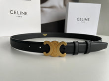 Load image into Gallery viewer, BL174 CLE Triomphe Belt in Smooth Calfskin Black/Brown
