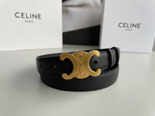 Load image into Gallery viewer, BL174 CLE Triomphe Belt in Smooth Calfskin Black/Brown
