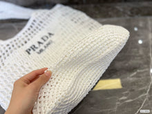 Load image into Gallery viewer, PD197 Raffia Tote Bag / 15.7x15.7inch
