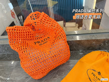 Load image into Gallery viewer, PD197 Raffia Tote Bag / 15.7x15.7inch
