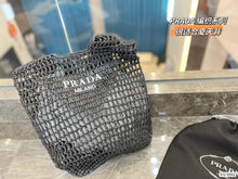 Load image into Gallery viewer, PD197 Raffia Tote Bag / 15.7x15.7inch
