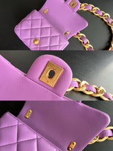 Load image into Gallery viewer, CC665 Mini Flap Bag / HIGHEST QUALITY VERSION / 5.3 × 6.6 × 3.1 in
