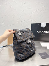 Load image into Gallery viewer, CC610 Mini Denim Backpack / 8.7x10.6inch
