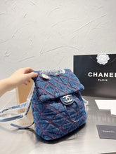 Load image into Gallery viewer, CC610 Mini Denim Backpack / 8.7x10.6inch
