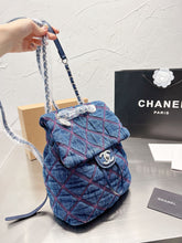Load image into Gallery viewer, CC610 Mini Denim Backpack / 8.7x10.6inch
