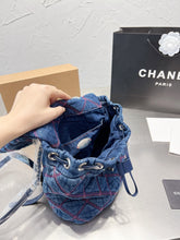 Load image into Gallery viewer, CC610 Mini Denim Backpack / 8.7x10.6inch
