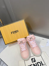 Load image into Gallery viewer, SE996 Fendi Match Pink Nylon high-tops / Size5-10
