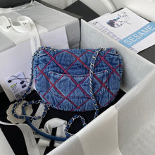 Load image into Gallery viewer, CC592 Printed Denim Message Bag / HIGHEST QUALITY VERSION
