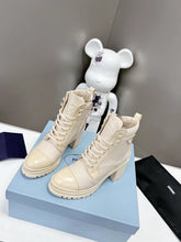 Load image into Gallery viewer, SE927 PD Brushed leather and nylon laced booties / Size5-9
