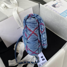 Load image into Gallery viewer, CC592 Printed Denim Message Bag / HIGHEST QUALITY VERSION
