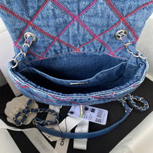 Load image into Gallery viewer, CC592 Printed Denim Message Bag / HIGHEST QUALITY VERSION
