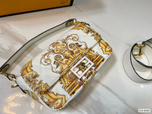 Load image into Gallery viewer, FF142 Fendi x Versace Leather Baguette Bag / 10.2x5.5x1.5inch
