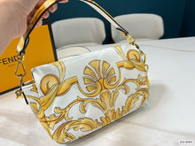 Load image into Gallery viewer, FF142 Fendi x Versace Leather Baguette Bag / 10.2x5.5x1.5inch
