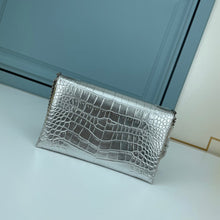 Load image into Gallery viewer, BCG029 BCG Triplet Wallet With Chain Crocodile Embossed / 8.3x3.1x4.9inch
