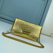 Load image into Gallery viewer, BCG034 BCG Triplet Wallet With Chain Crocodile Embossed / 8.3x3.1x4.9inch
