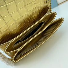 Load image into Gallery viewer, BCG030 BCG Triplet Wallet With Chain Crocodile Embossed / 8.3x3.1x4.9inch
