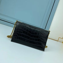 Load image into Gallery viewer, BCG031 BCG Triplet Wallet With Chain Crocodile Embossed / 8.3x3.1x4.9inch
