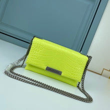 Load image into Gallery viewer, BCG033 BCG Triplet Wallet With Chain Crocodile Embossed / 8.3x3.1x4.9inch
