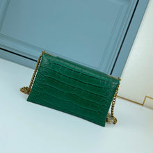 Load image into Gallery viewer, BCG033 BCG Triplet Wallet With Chain Crocodile Embossed / 8.3x3.1x4.9inch
