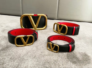 BL166 REVERSIBLE VLOGO SIGNATURE BELT