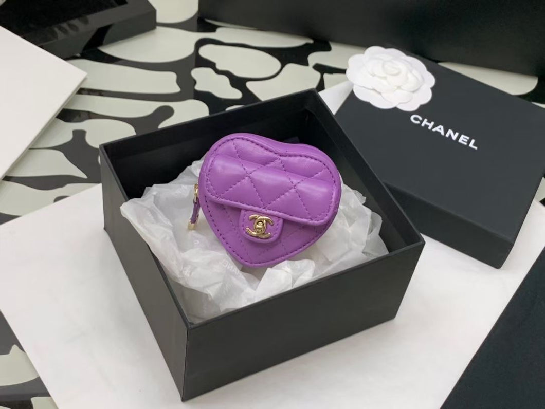 CC575 Heart Zipped Arm Coin Purse / HIGHEST QUALITY VERSION