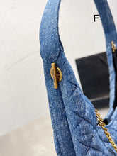 Load image into Gallery viewer, YSK199 Denim Shoulder Bag / 15x8.7inch
