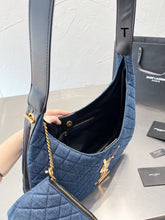 Load image into Gallery viewer, YSK200 Denim Shoulder bag / 16.5x8.7inch
