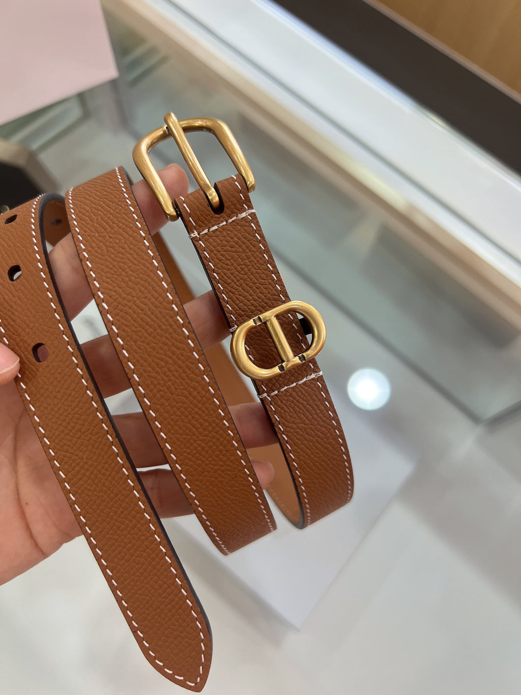 BL170 CD Calfskin Saddle Belt , 20 MM