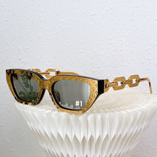 Load image into Gallery viewer, JW602 LB Edge Cat Eye Sunglasses / 54x19x145mm
