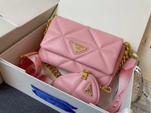 Load image into Gallery viewer, PD200 Re-Nylon Padded Shoulder Bag / 7.9x5.1x2.4inch
