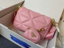 Load image into Gallery viewer, PD202 Re-Nylon Padded Shoulder Bag / 7.9x5.1x2.4inch
