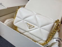 Load image into Gallery viewer, PD203 Re-Nylon Padded Shoulder Bag / 7.9x5.1x2.4inch
